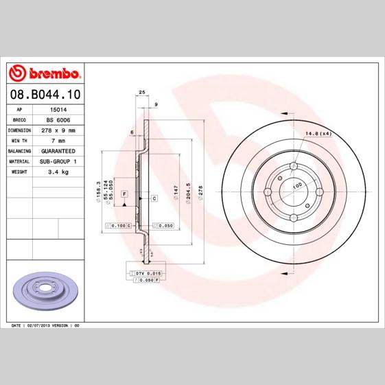 OE IVECO 42556252 Disc Brake Caliper Repair Kit