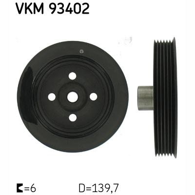 SKF VKM93402 Crankshaft Belt Pulley