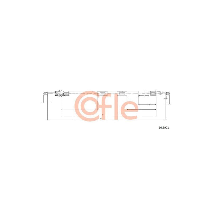 Cofle 10.5971 Hand Brake Cable