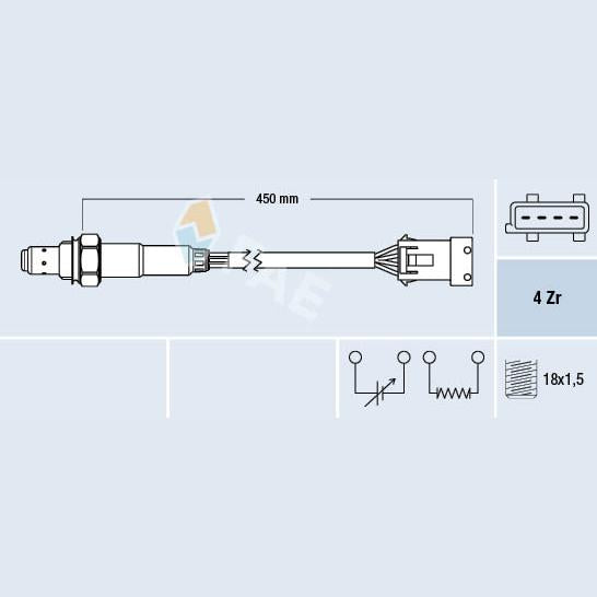 FAE AE77433 Lambda Sensor