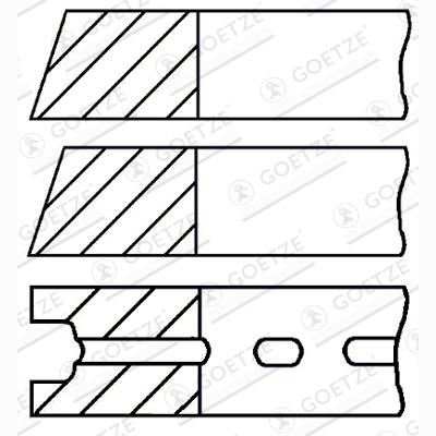 GOETZE 08-525414-00 Piston Ring Kit