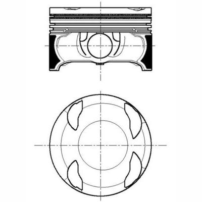 MAHLE 001PI00196002 Piston