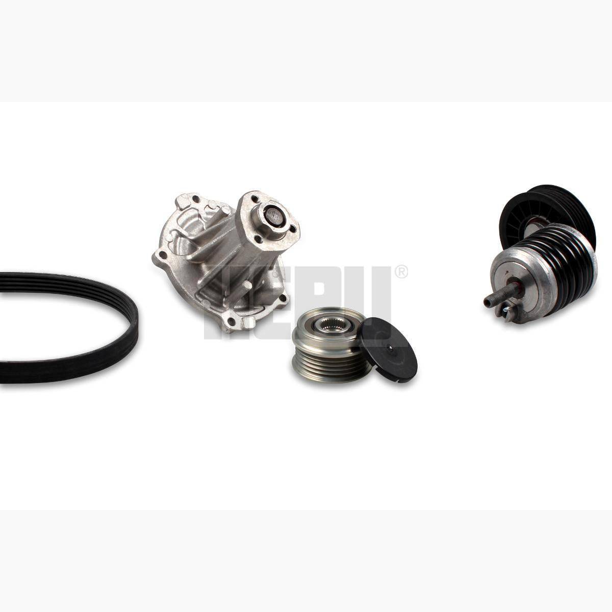 HEPU PK05426 Water Pump + V-Ribbed Belt Kit