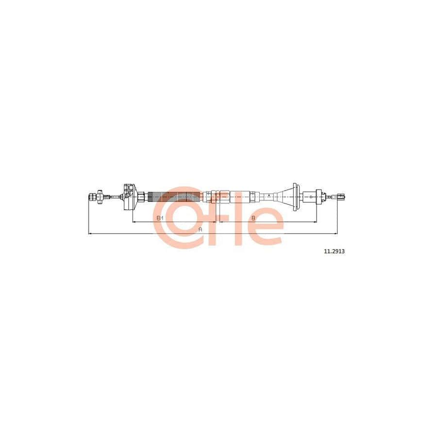 Cofle 92.11.2913 Clutch Cable for Renault Espace II (J63/S63)