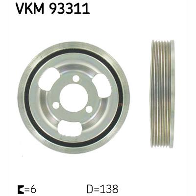 SKF VKM93311 Crankshaft Belt Pulley