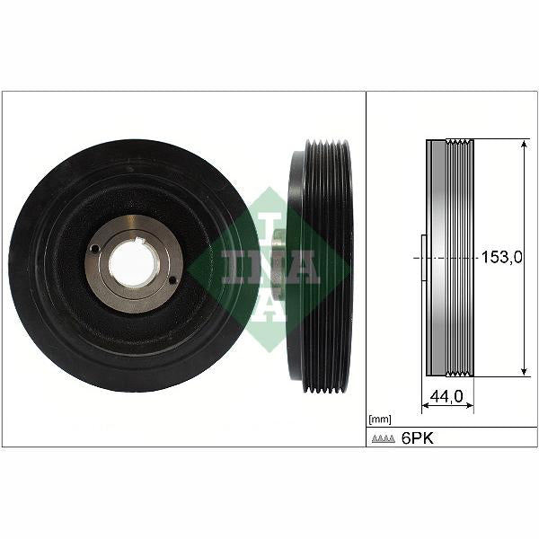 INA 544004210 Crankshaft Belt Pulley