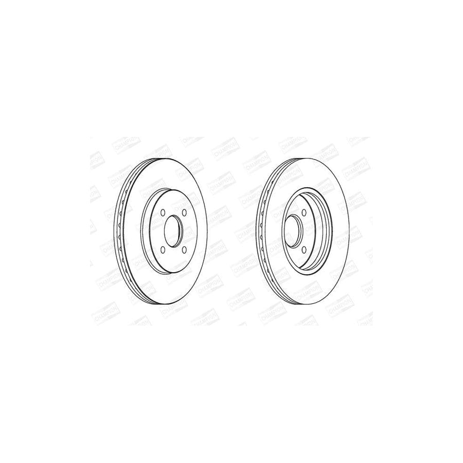Champion 562206Ch Brake Disc for Ford Focus