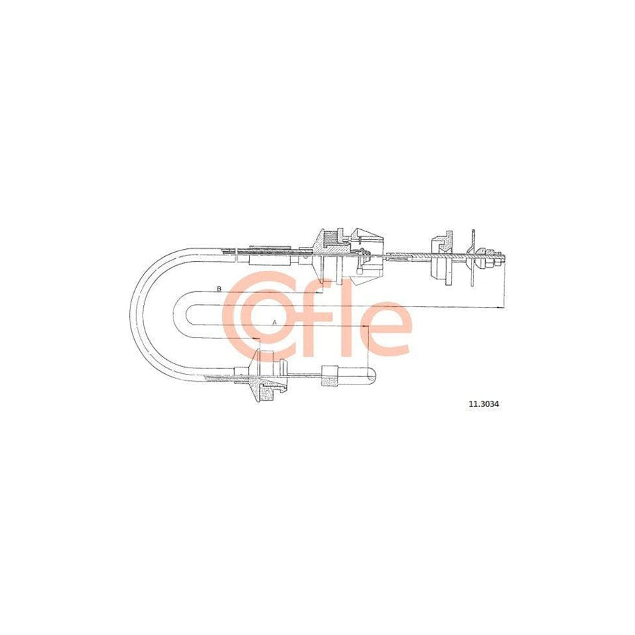 Cofle 92.11.3034 Clutch Cable