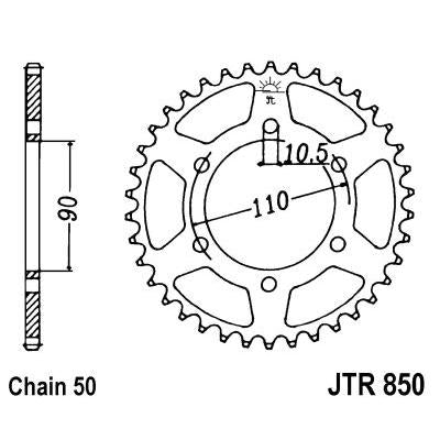 JT JTR850,34 Chain Sprocket