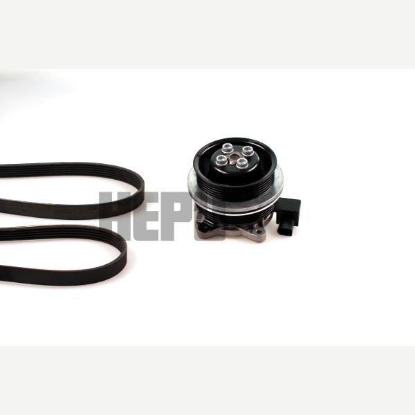 HEPU PK06701 Water Pump + V-Ribbed Belt Kit