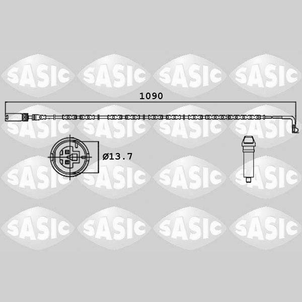 SASIC SAS6236001 Brake Pad Wear Warning Contact