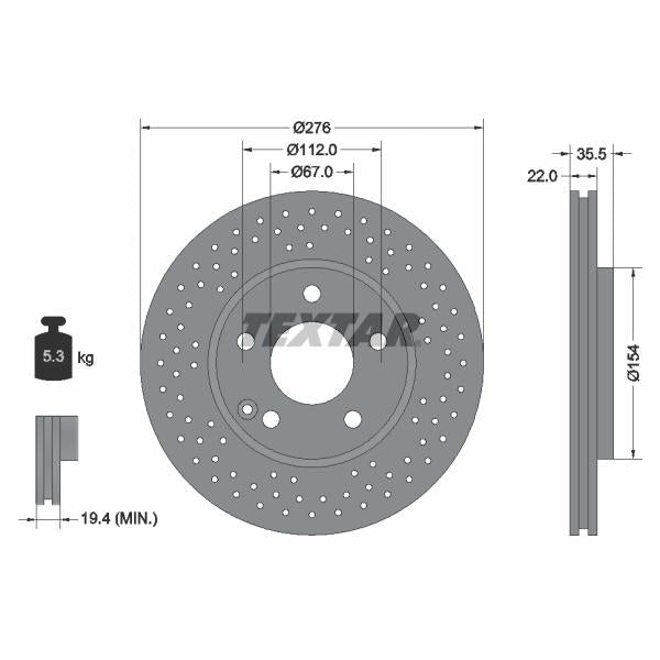 AUGER AUG55336 Disc Brake Caliper Repair Kit