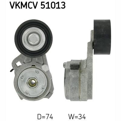SKF VKMCV51013 V-Ribbed Belt Tensioner Pulley