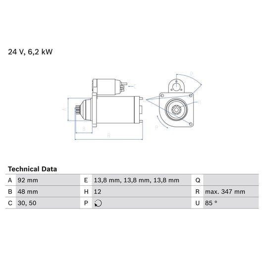 BOSCH 0986022980 Starter