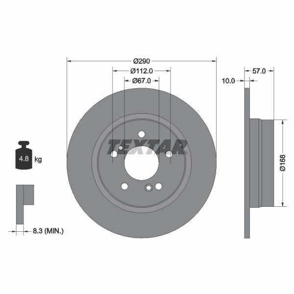 WABCO 4802029212 Brake Caliper Guide Bellow