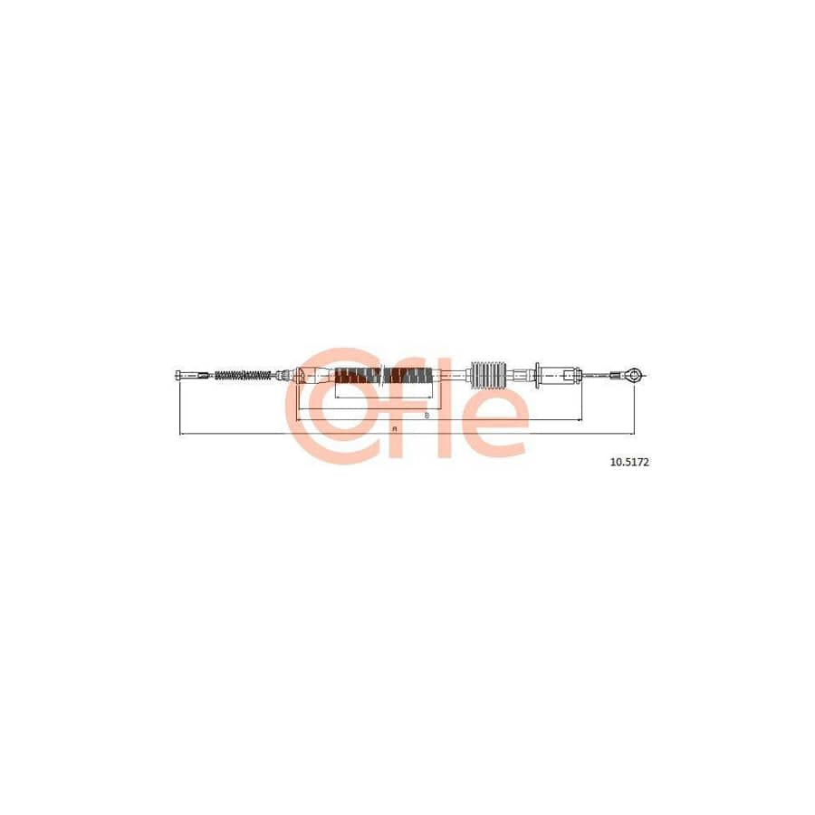 Cofle 92.10.5172 Hand Brake Cable for Land Rover Discovery II (L318)