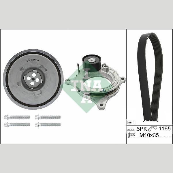 INA 529048820 V-Ribbed Belt Set