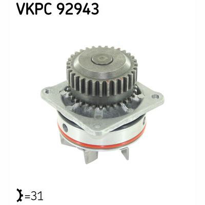 SKF VKPC92943 Water Pump