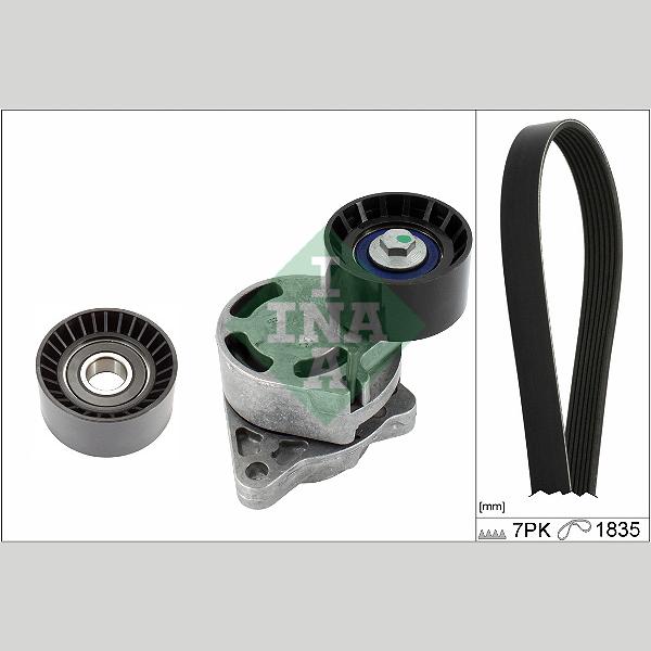 INA 529043710 V-Ribbed Belt Set