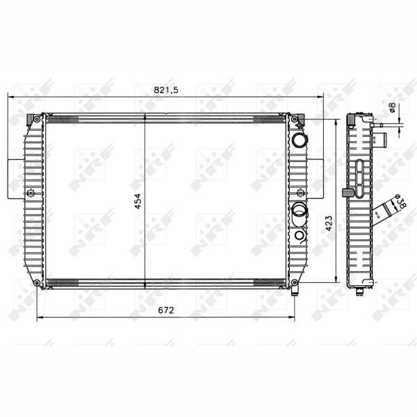 NRF NRF51564 Engine Radiator