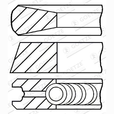 GOETZE 08-136507-30 Piston Ring Kit