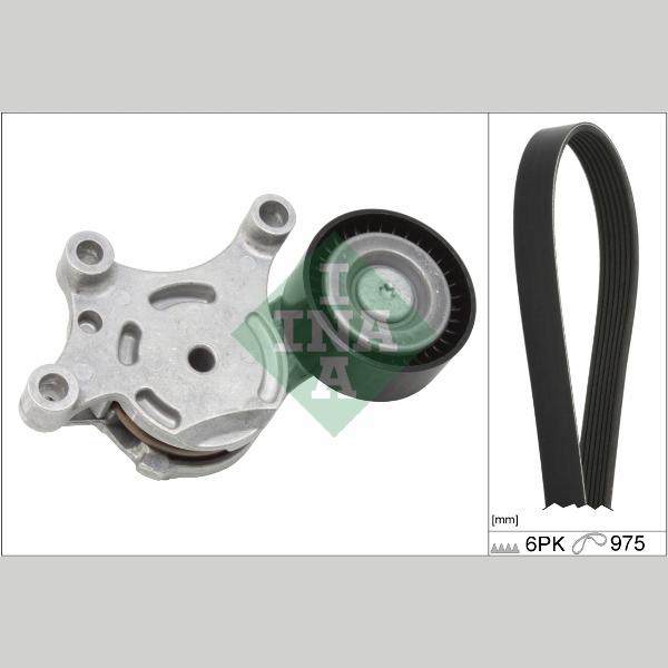 INA 529026110 V-Ribbed Belt Set