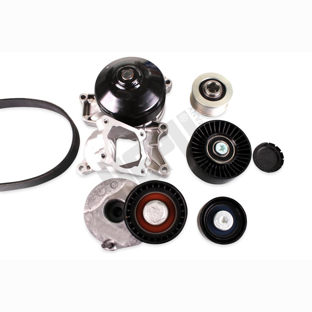 HEPU PK04212 Water Pump + V-Ribbed Belt Kit