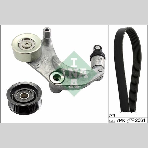 INA 529015310 V-Ribbed Belt Set