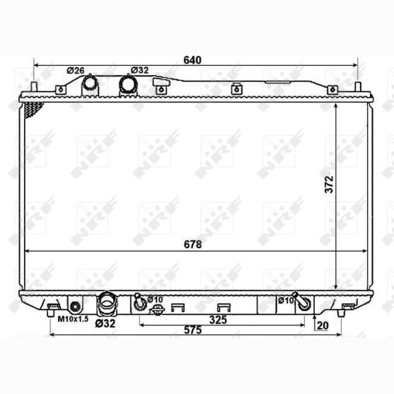 NRF NRF58379 Engine Radiator