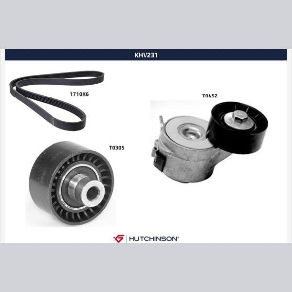 HUTCHINSON HUKHV231 V-Ribbed Belt Set