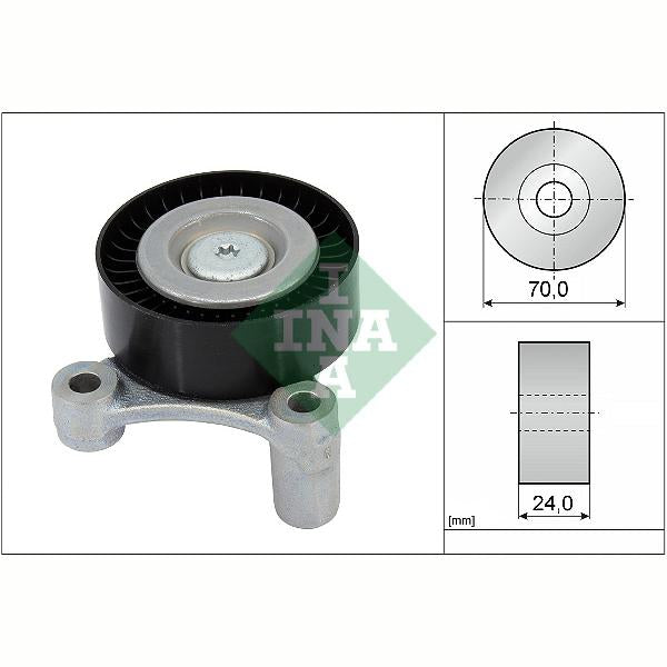 INA 532100210 V-Ribbed Belt Deflection/Guide Pulley