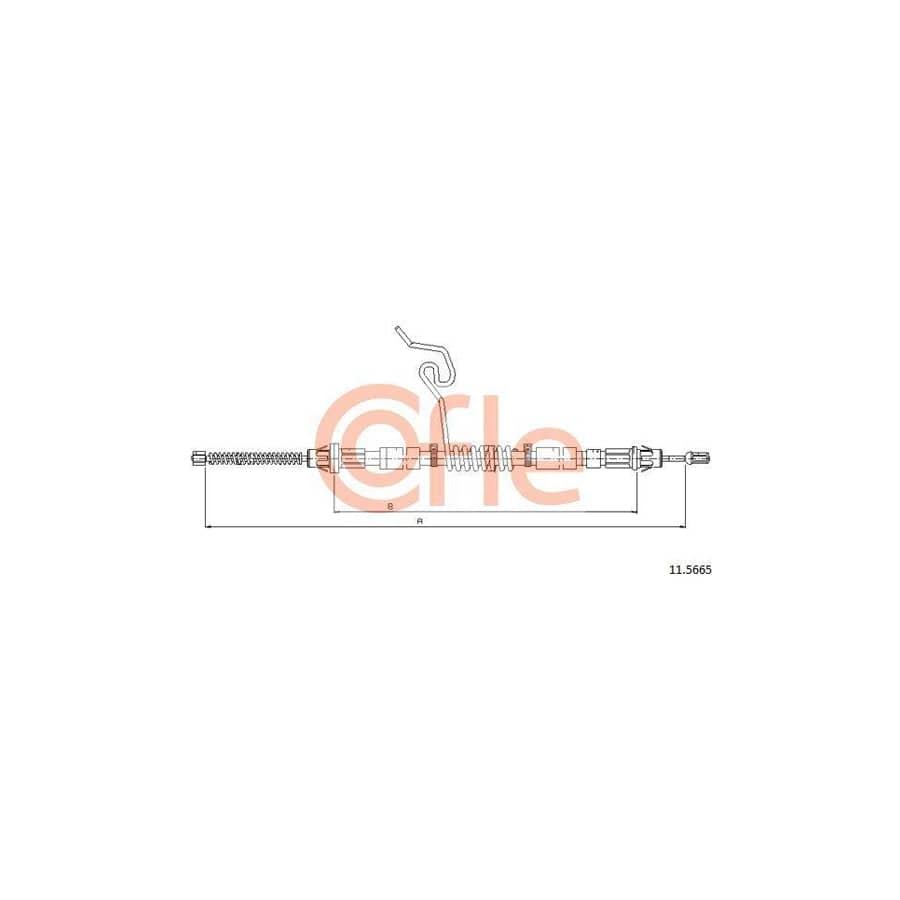 Cofle 92.11.5665 Hand Brake Cable for Ford Transit