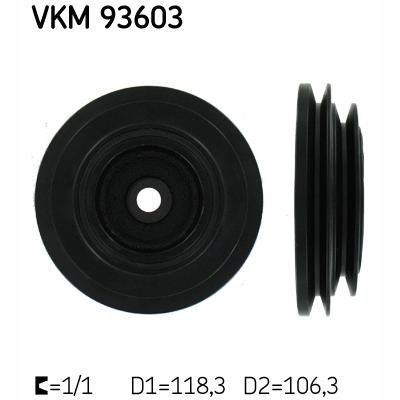SKF VKM93603 Crankshaft Belt Pulley