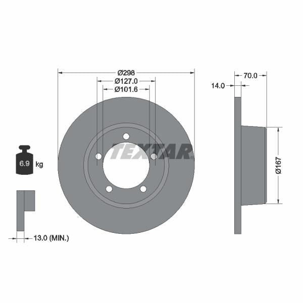 WABCO 4802049202 Brake Caliper Guide Bellow