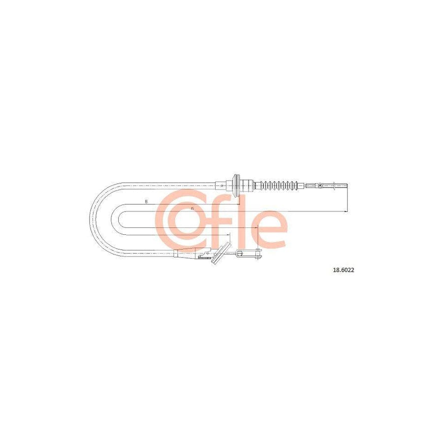 Cofle 92.18.6022 Clutch Cable