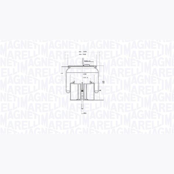 MAGNETI MARELLI 030607020297 Compressed-Air System Air Tank