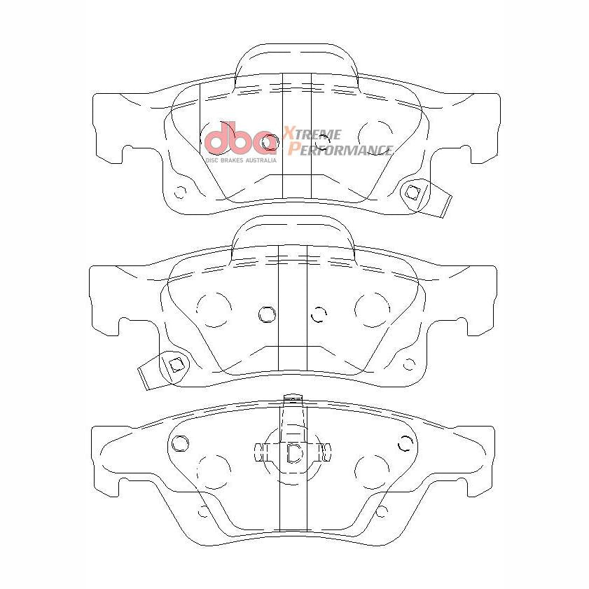 DBA DB2217XP High Performance Brake Pad Set