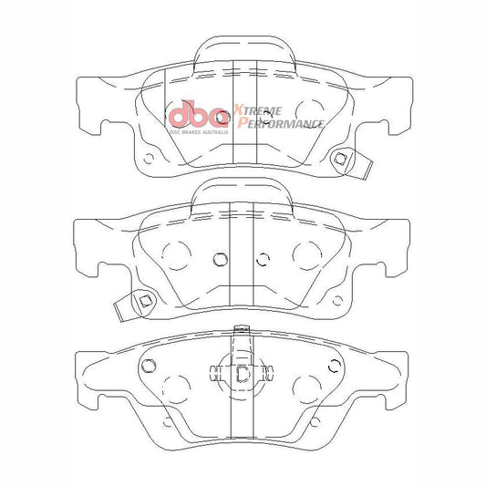DBA DB2217XP High Performance Brake Pad Set