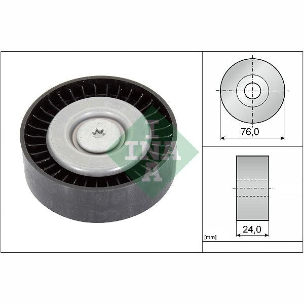 INA 532055810 V-Ribbed Belt Deflection/Guide Pulley