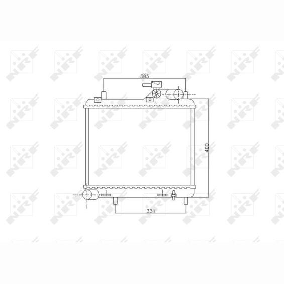 NRF NRF53745 Engine Radiator