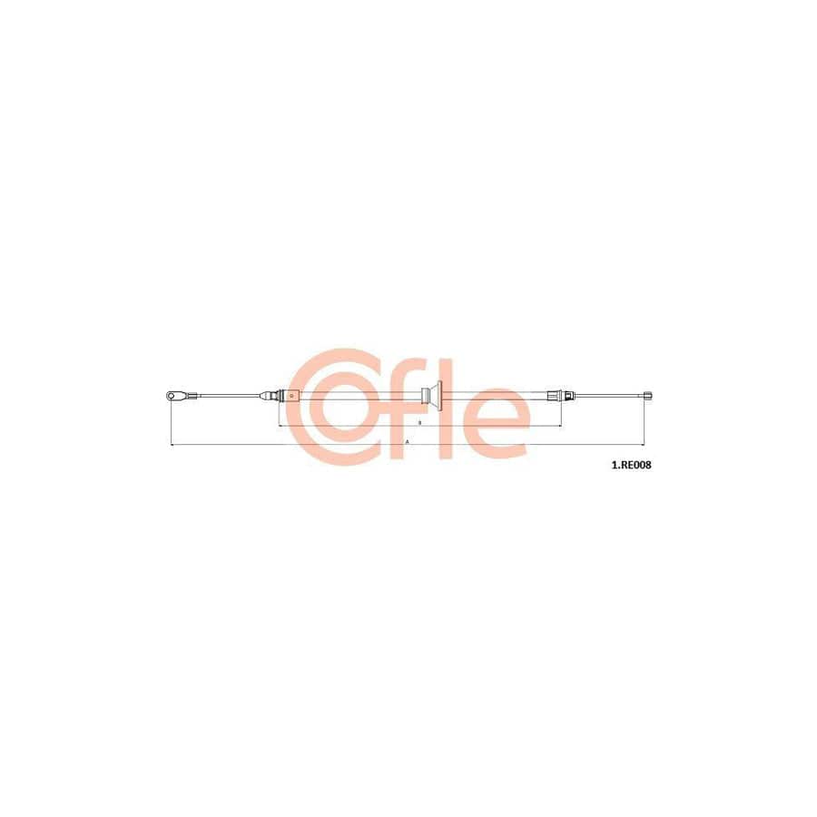 Cofle 92.1.Re008 Hand Brake Cable for Renault Trafic