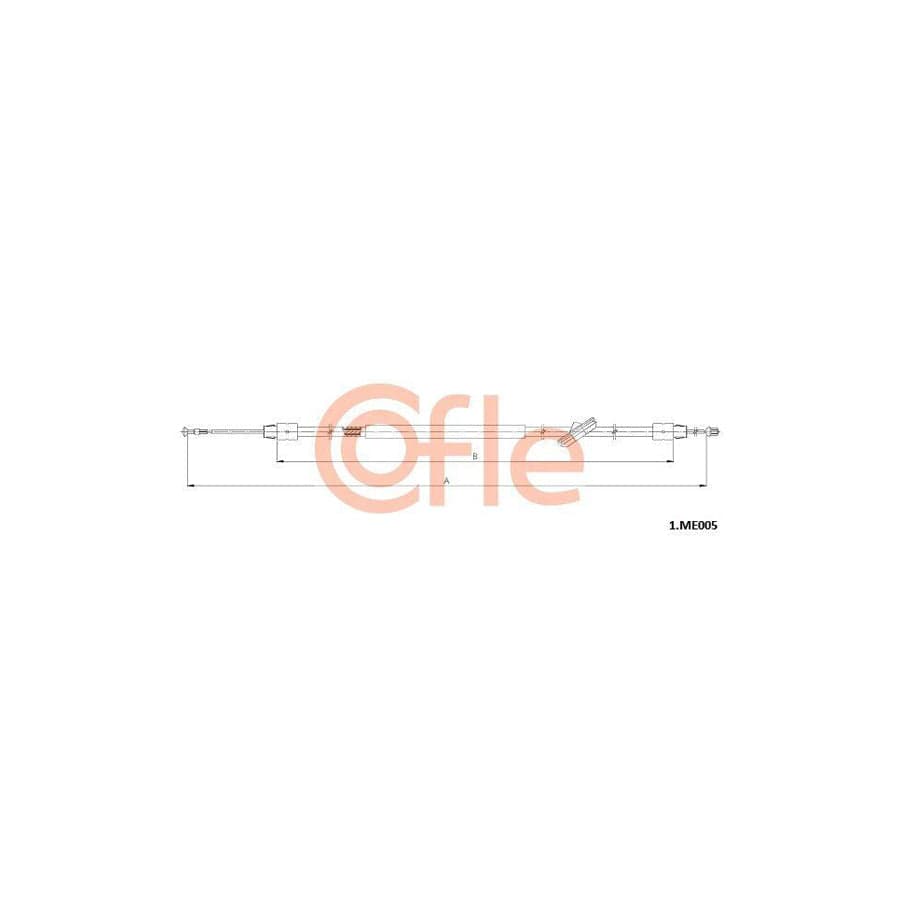 Cofle Bh.Me028 Brake Hose Suitable for Mercedes-Benz Sprinter
