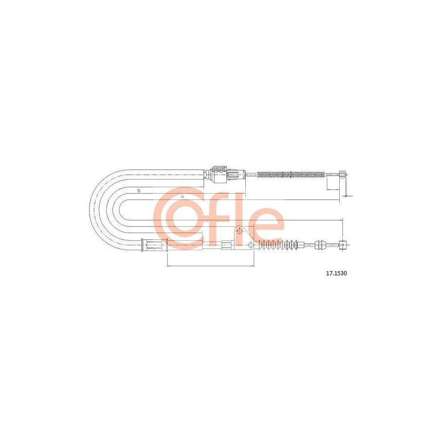Cofle 17.1530 Hand Brake Cable