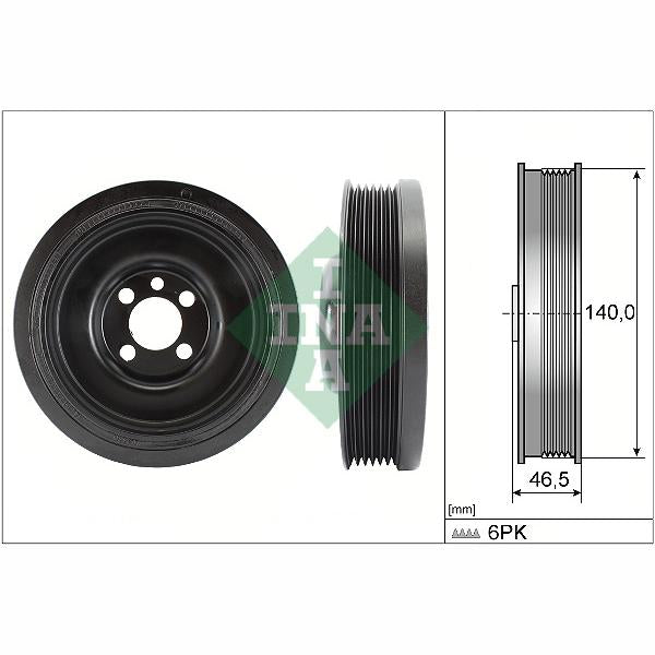 INA 544013810 Crankshaft Belt Pulley