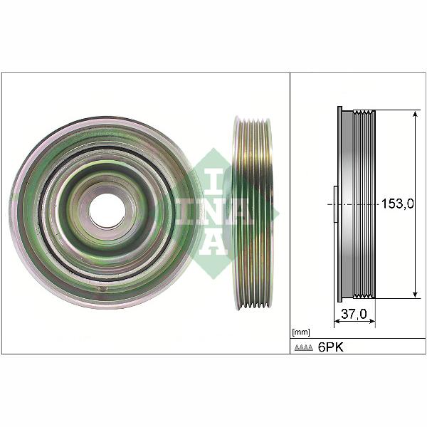 INA 544009710 Crankshaft Belt Pulley