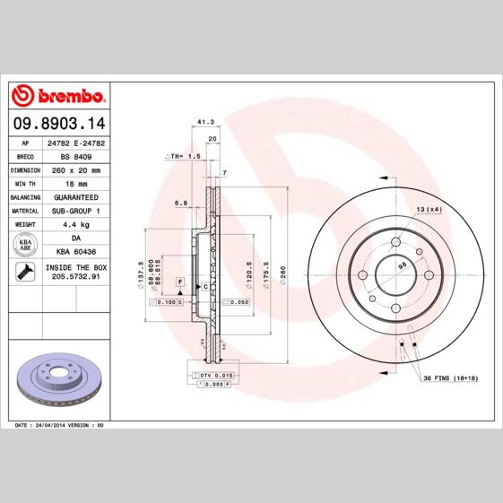 OE IVECO 42559214 Disc Brake Caliper Repair Kit