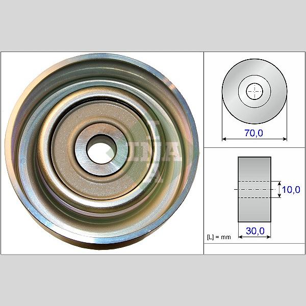 INA 532073810 V-Ribbed Belt Deflection/Guide Pulley