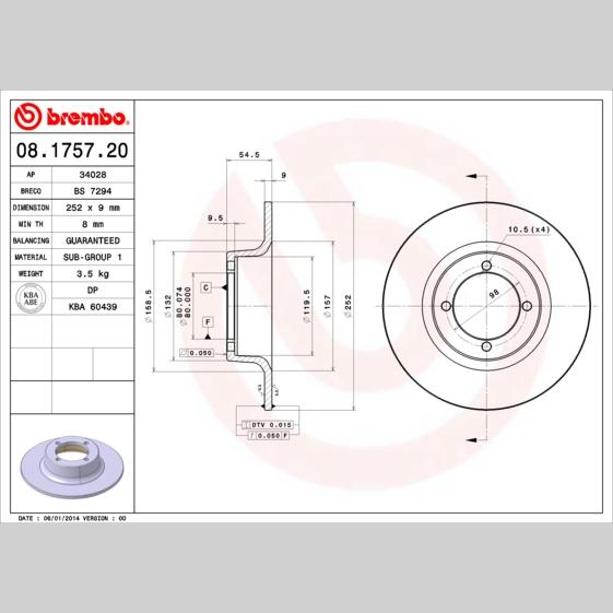 KNORR II40277F0061 Disc Brake Caliper Repair Kit