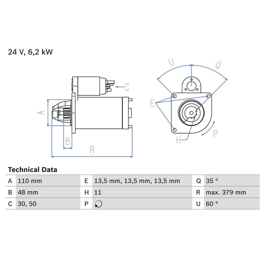 BOSCH 0986021200 Starter