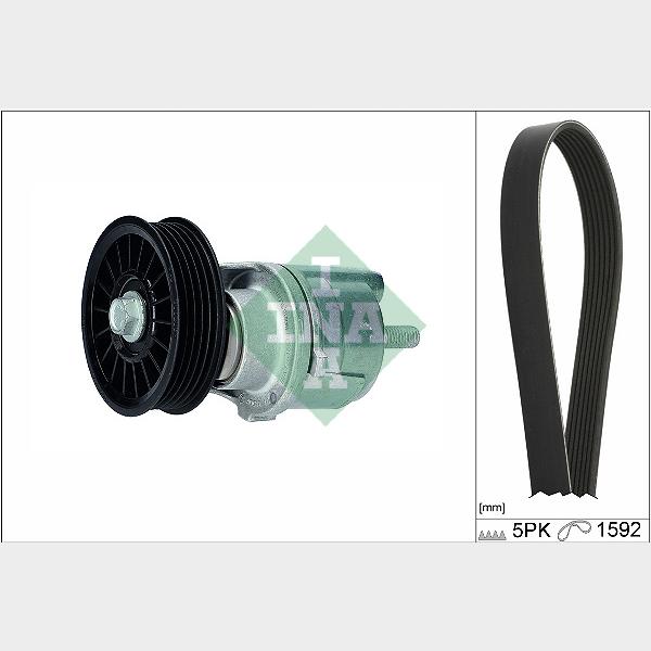 INA 529016110 V-Ribbed Belt Set